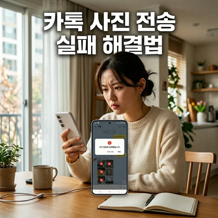 갤럭시 S25 카카오톡 사진 전송 실패 원인 6가지와 해결 방법