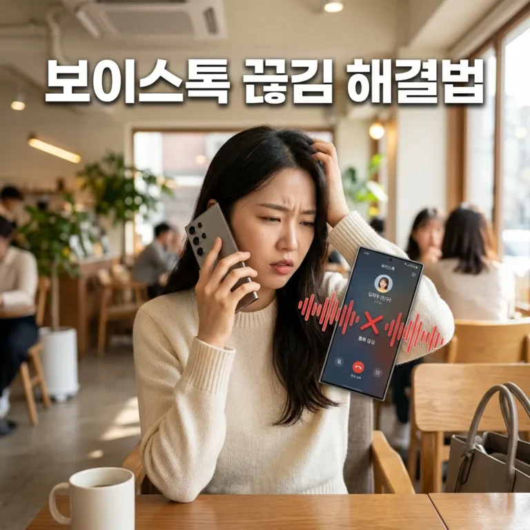 갤럭시 S24 카카오톡 보이스톡 끊김 원인과 통화 품질 개선법 5가지