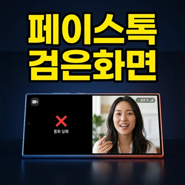 갤럭시 S24 Ultra 카카오톡 영상통화 화면 까맣게 나올 때 해결법
