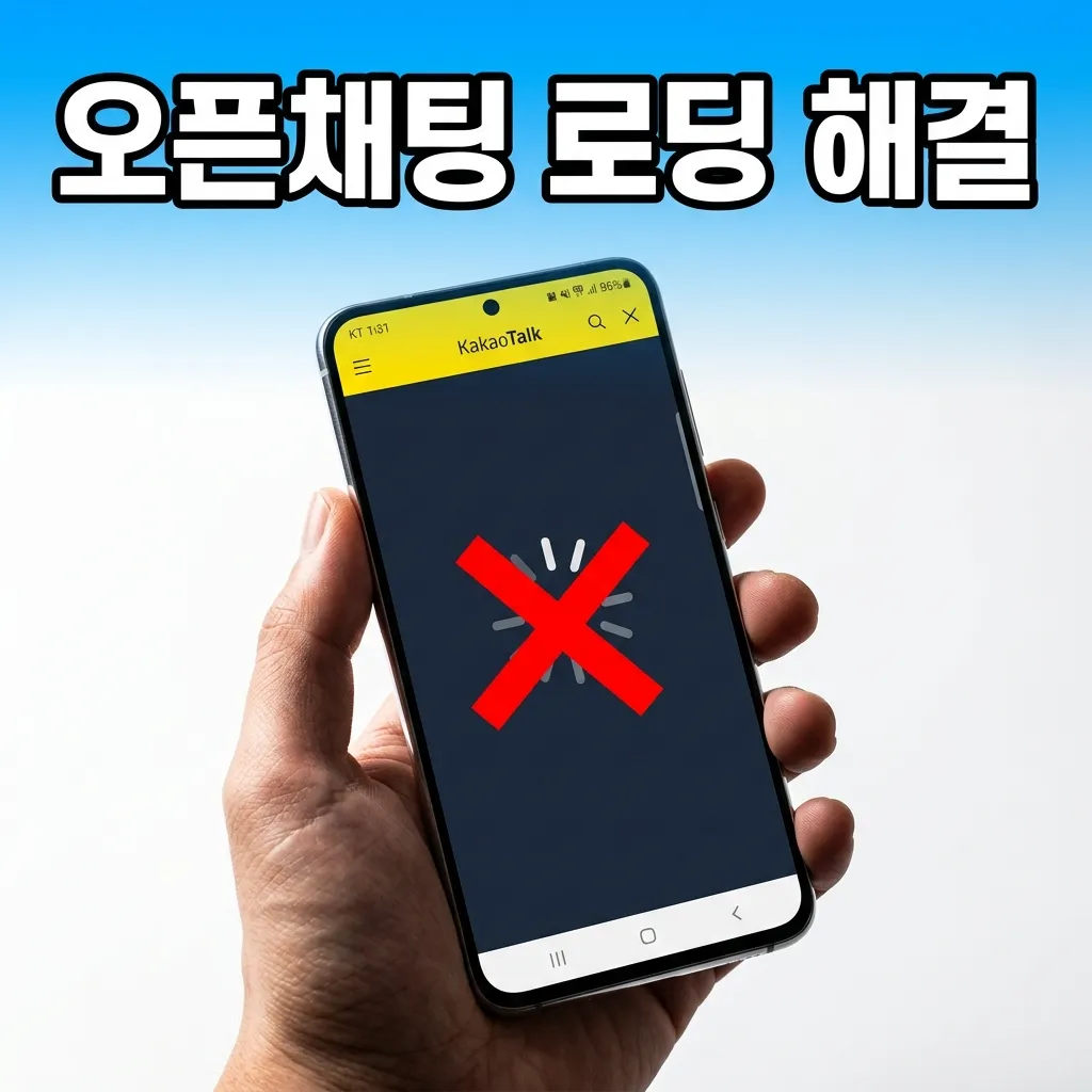 갤럭시 S26 카카오톡 오픈채팅 무한 로딩 해결법 5단계
