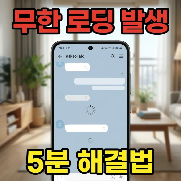 갤럭시 S23 카카오톡 대화내용 불러오기 무한 로딩, 이렇게 해결했어요