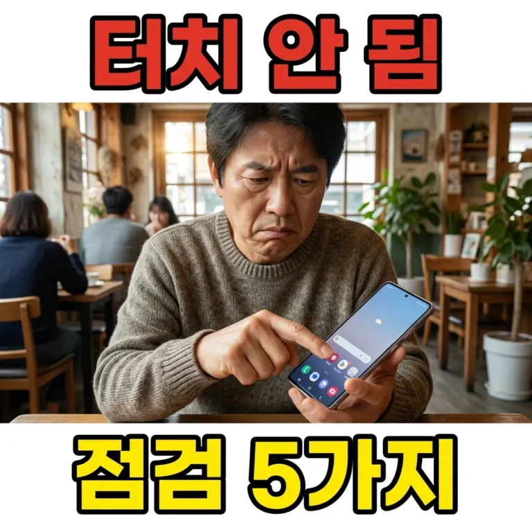 갤럭시 S25 울트라 터치 불량, 5가지 자가 점검법