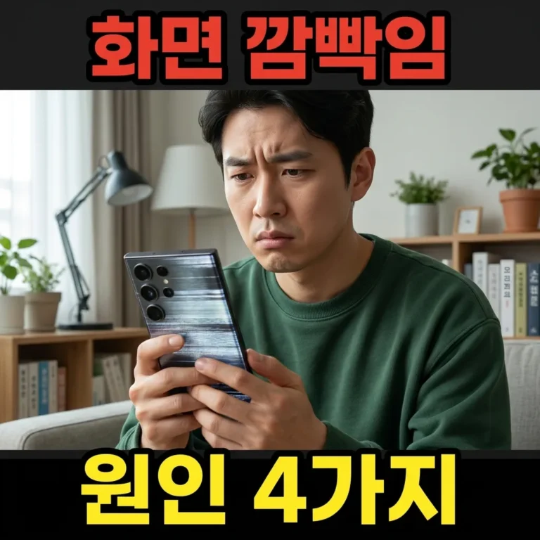 갤럭시 S25 울트라 화면 깜빡임 5가지 원인과 AS 전 체크리스트