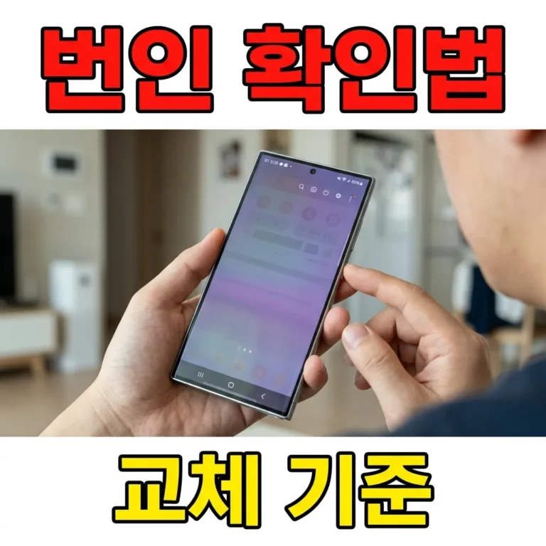 갤럭시 S25 울트라 번인 확인법과 교체 기준 총정리