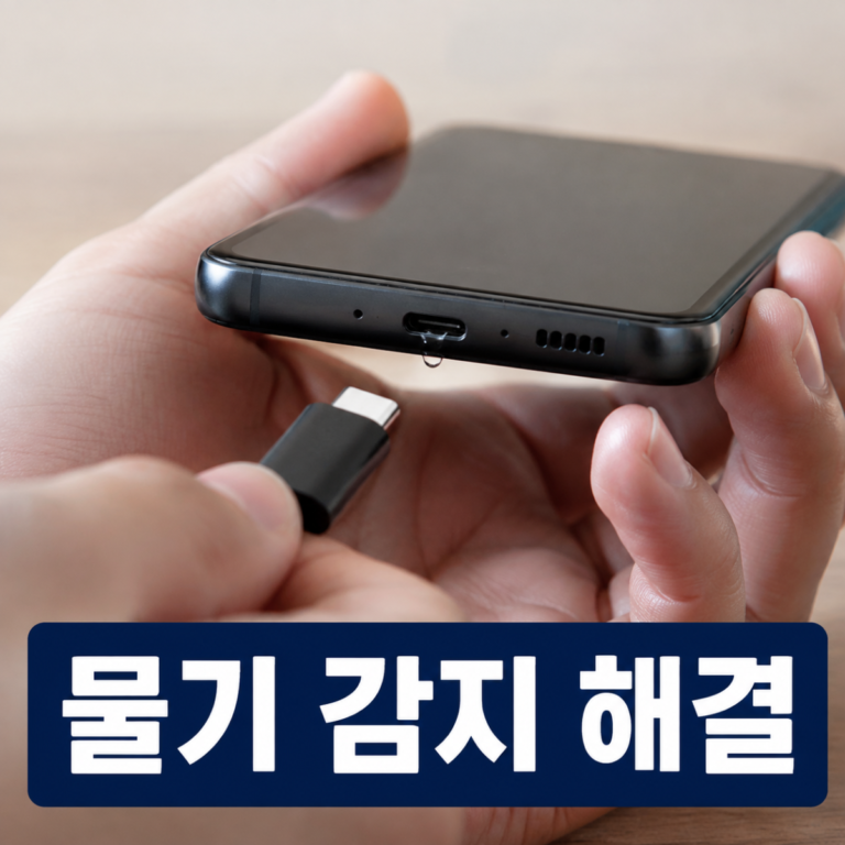갤럭시 물기 감지 경고 안 사라질 때|충전포트 건조·USB 캐시 순서