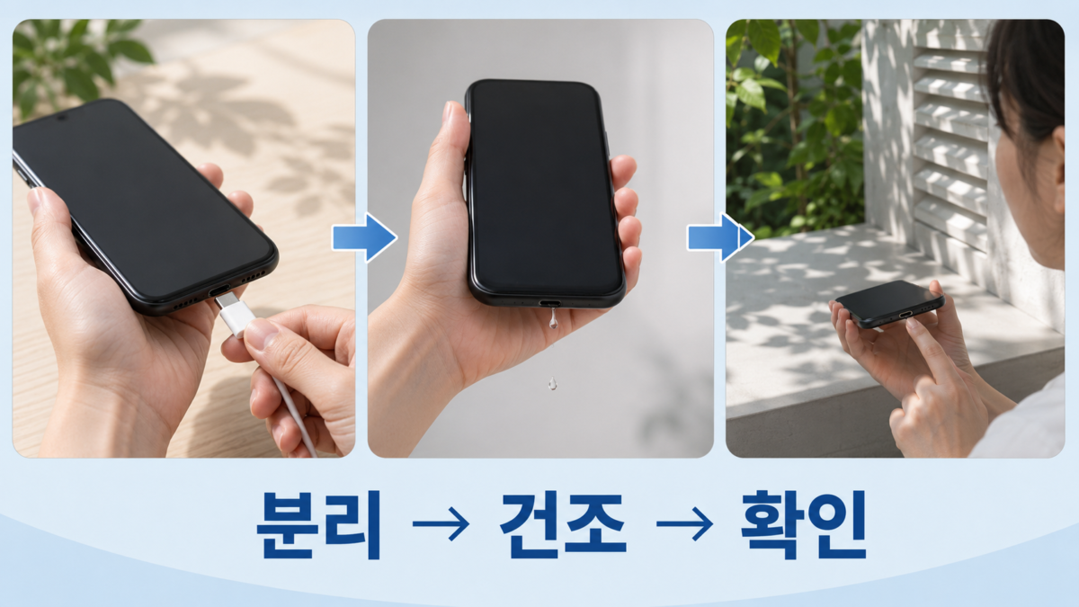 안전 건조 순서