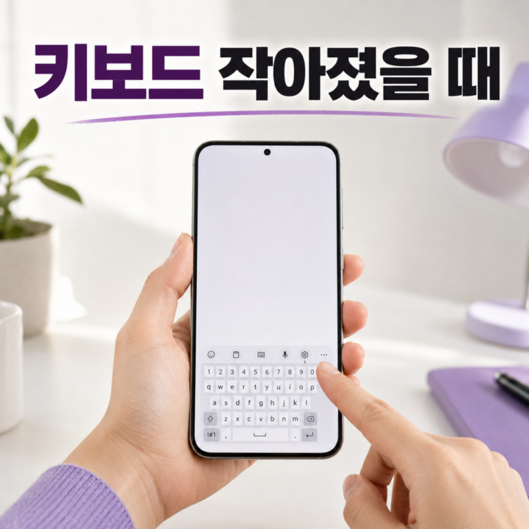 갤럭시 키보드 작아졌을 때|한손·플로팅·크기 원래대로