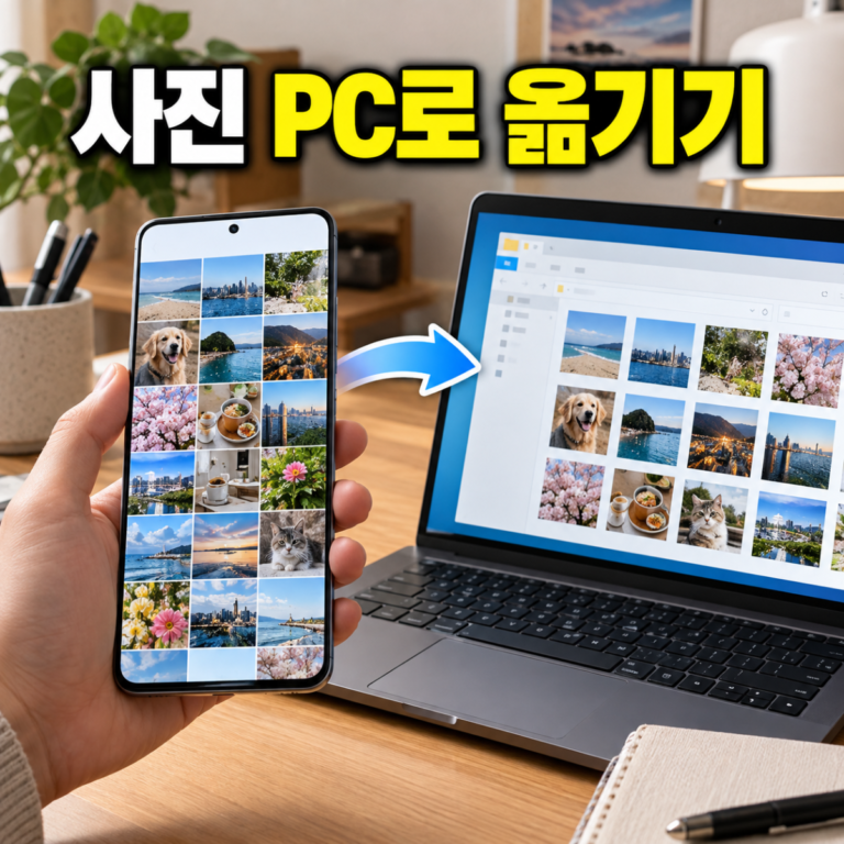 갤럭시 사진 PC로 옮기기|USB·Quick Share·백업 선택법