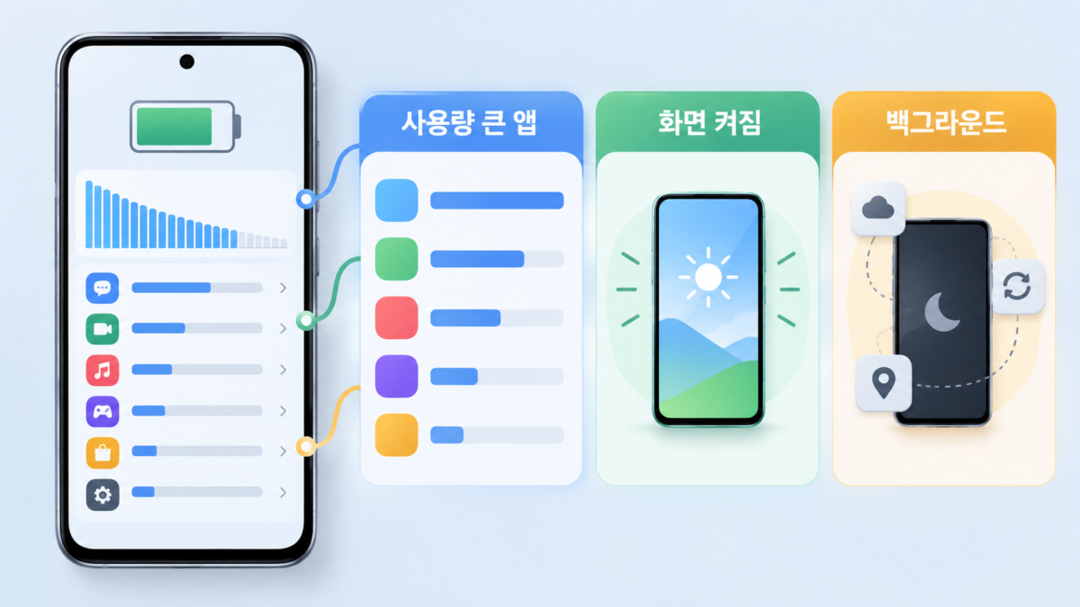 배터리 사용 내역 확인