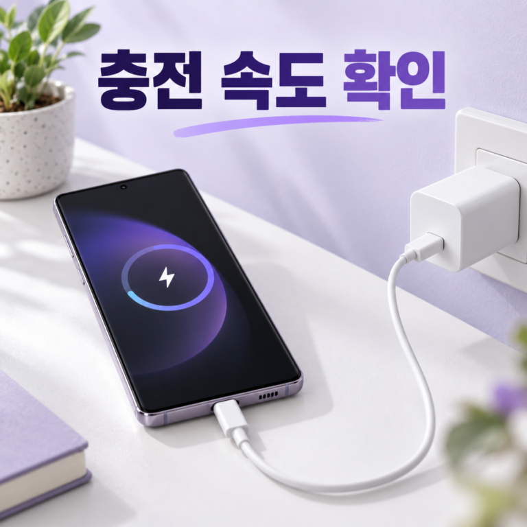 갤럭시 충전 예상 시간 확인|고속·초고속 상태 구분하는 법