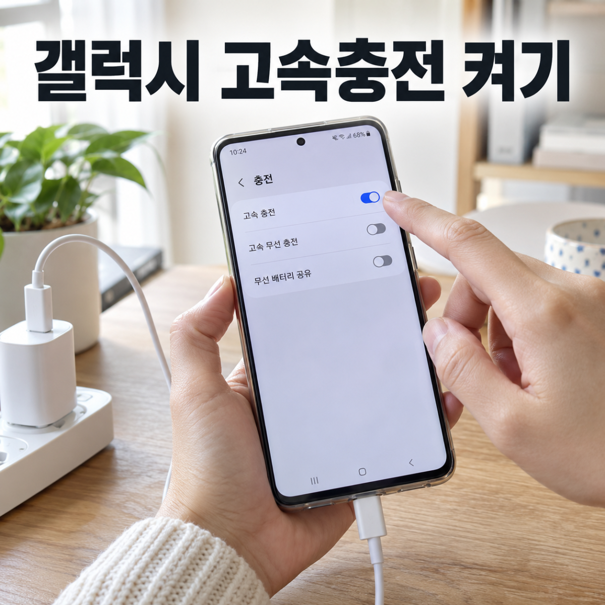 갤럭시 고속충전 켜기