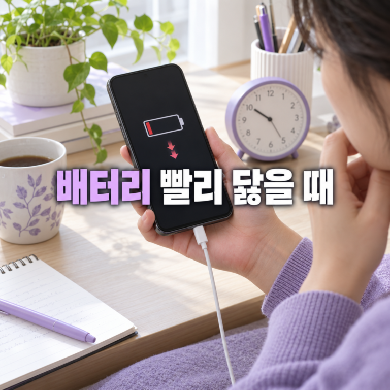 갤럭시 배터리 빨리 닳을 때 절약 설정 7가지 확인 순서