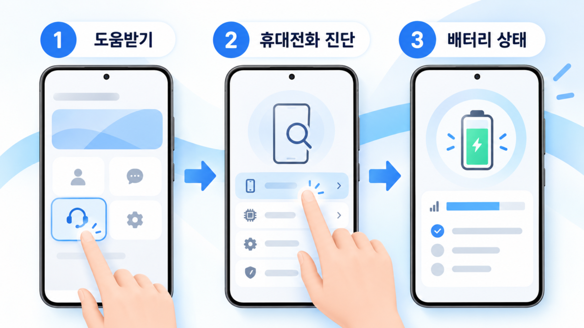 Samsung Members 배터리 진단