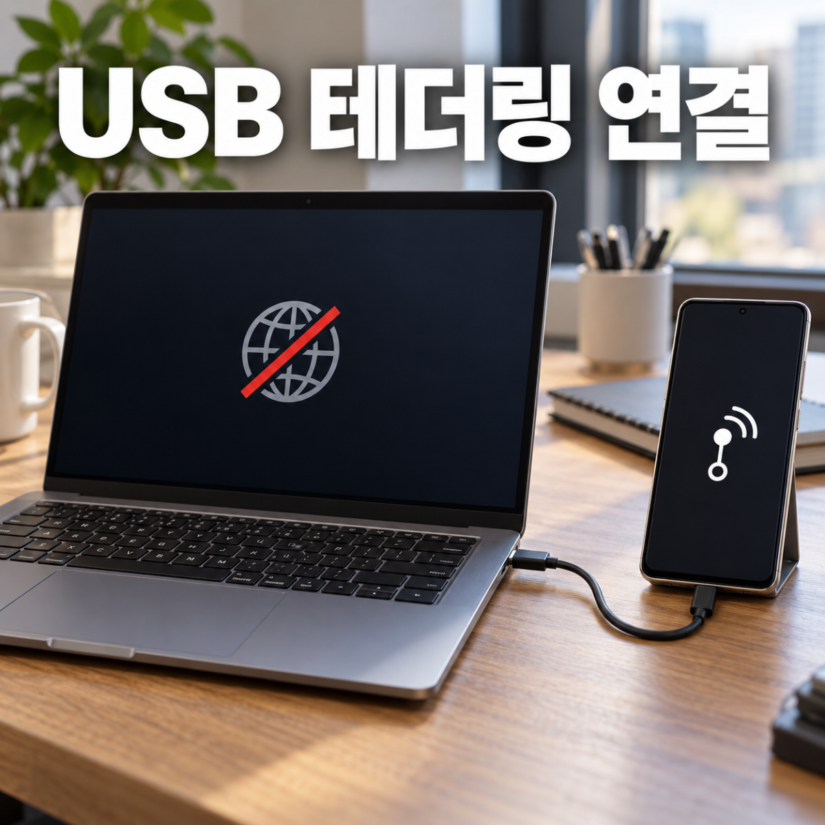 갤럭시 USB 테더링 대표 이미지