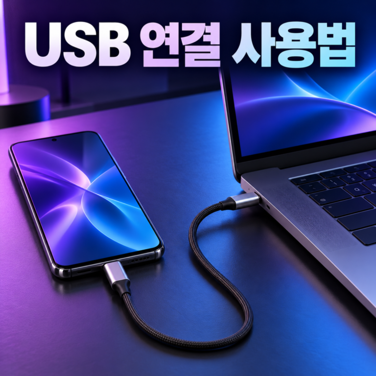 갤럭시 USB 연결 사용법|파일 전송·테더링·백업 구분