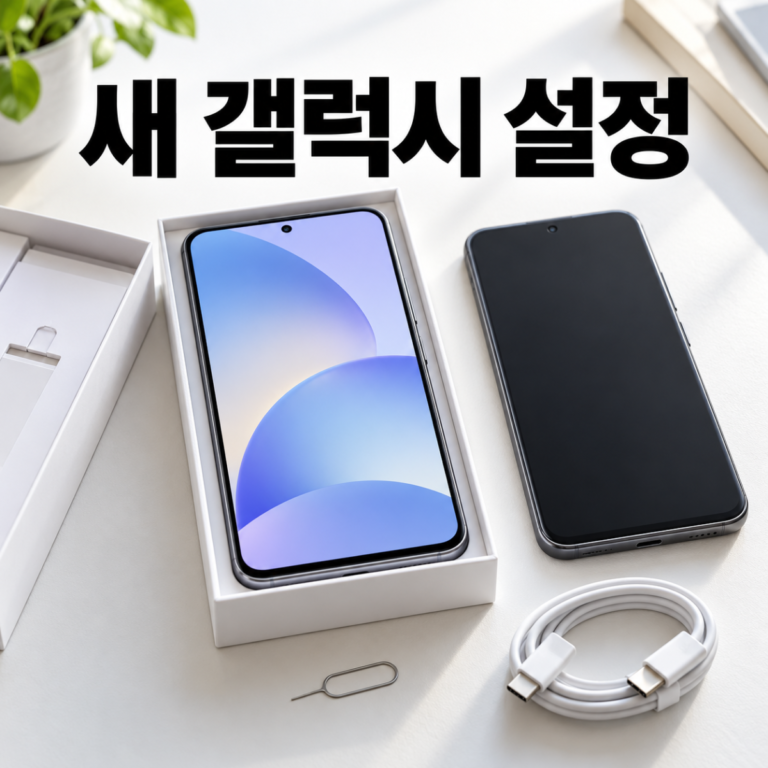 새 갤럭시 초기 설정 순서|데이터 이전·보안·분실 대비